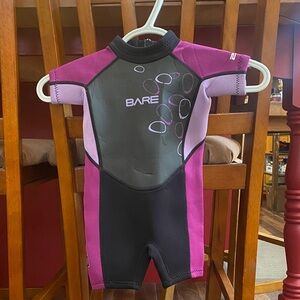 Kids Swim Rashguard - Pink and Black